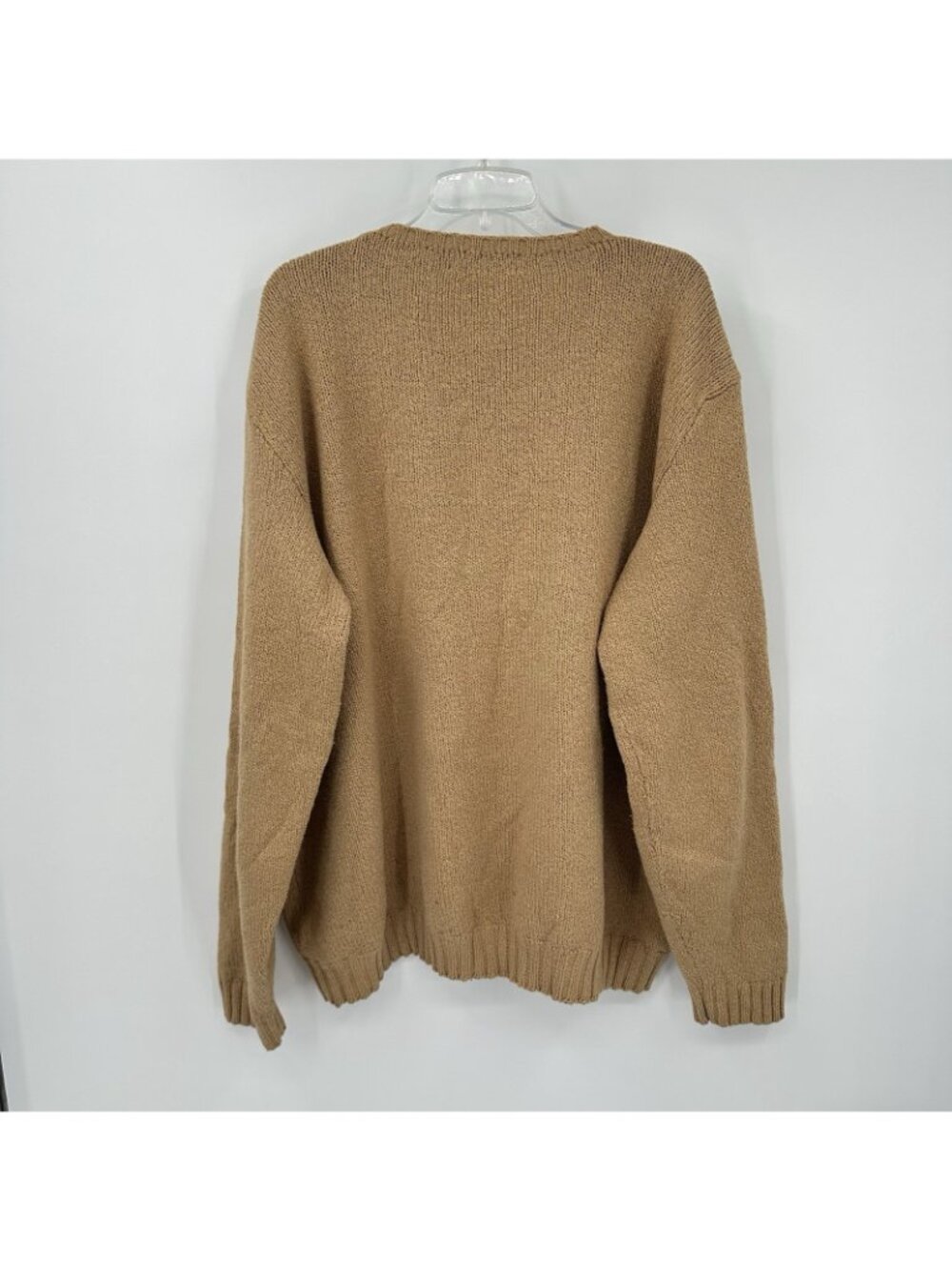 POLO RALPH LAUREN crewneck sweater tan 3XLT big tall wool cotton classic preppy - Picture 6 of 7